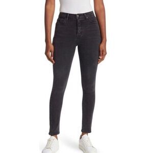 GRLFRND Karolina Super High Rise Jeans in Black Rain Size 31